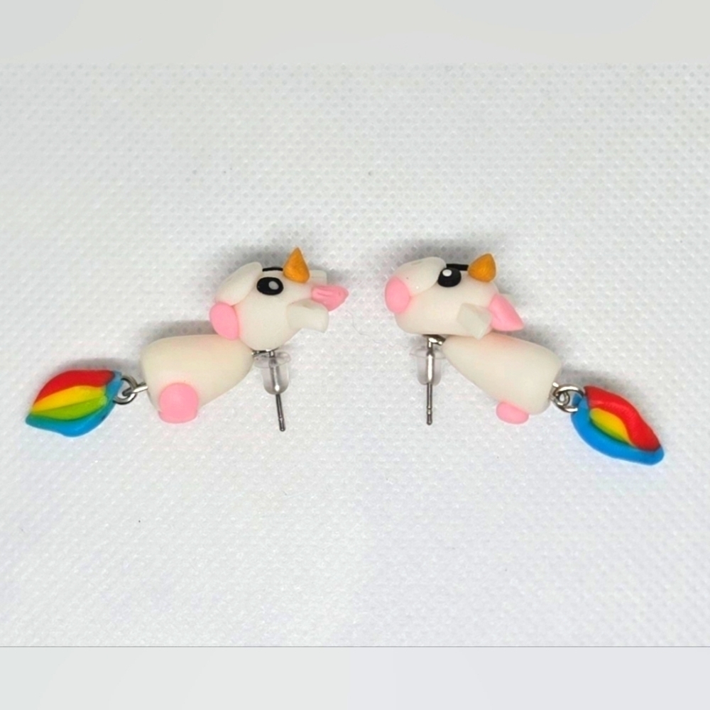 Unicorn Dangle Earrings - Picture 7 of 11